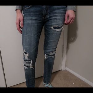 American Eagle Patch Jeans